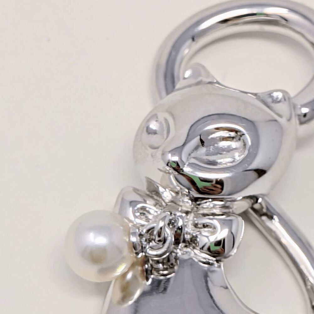 SOLD - Mikimoto Cat necklace pendant with Akoya Pearl collar - Picture 7 of 7